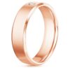 Solitaire Men's Band SI H 0.10Ct Real Diamond Ring 14Kt White Gold/Yellow Gold/Rose Gold With Authenticate Certificate For Father's Day