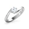 Beautiful Solitaire Ring Studded With SI1 F-G 0.25Ct Lab Grown Certified Diamond Made in14Kt White Gold/Yellow Gold/Rose Gold