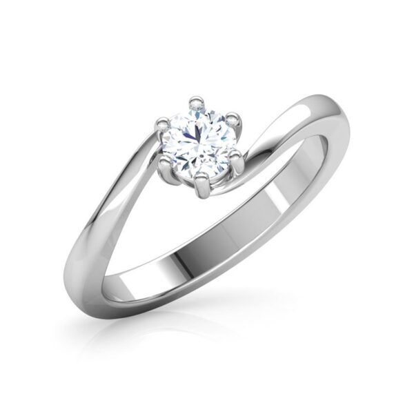 Beautiful Solitaire Ring Studded With SI1 F-G 0.25Ct Lab Grown Certified Diamond Made in14Kt White Gold/Yellow Gold/Rose Gold