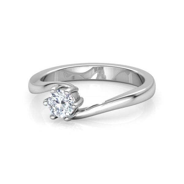 Beautiful Solitaire Ring Studded With SI1 F-G 0.25Ct Lab Grown Certified Diamond Made in14Kt White Gold/Yellow Gold/Rose Gold