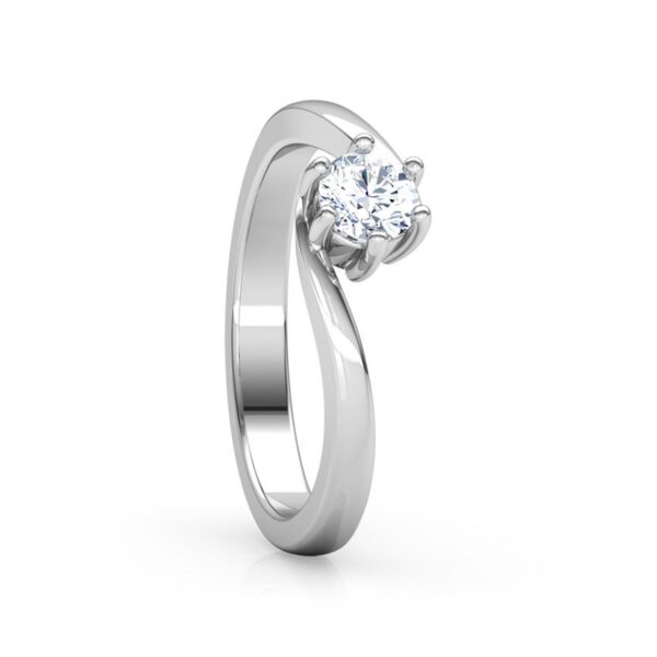 Beautiful Solitaire Ring Studded With SI1 F-G 0.25Ct Lab Grown Certified Diamond Made in14Kt White Gold/Yellow Gold/Rose Gold