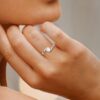 Beautiful Solitaire Ring Studded With SI1 F-G 0.25Ct Lab Grown Certified Diamond Made in14Kt White Gold/Yellow Gold/Rose Gold