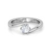 Beautiful Solitaire Ring Studded With SI1 F-G 0.25Ct Lab Grown Certified Diamond Made in14Kt White Gold/Yellow Gold/Rose Gold