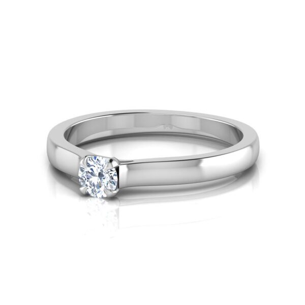 Sparkling Solitaire Ring Studded With SI1 F-G 0.30 Ct Lab Grown Certified Diamond Made in14Kt White Gold/Yellow Gold/Rose Gold