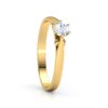 Amazing Solitaire Ring Studded With SI1 F-G 0.20 Ct Lab Grown Certified Diamond Made in 14Kt White Gold/Yellow Gold/Rose Gold