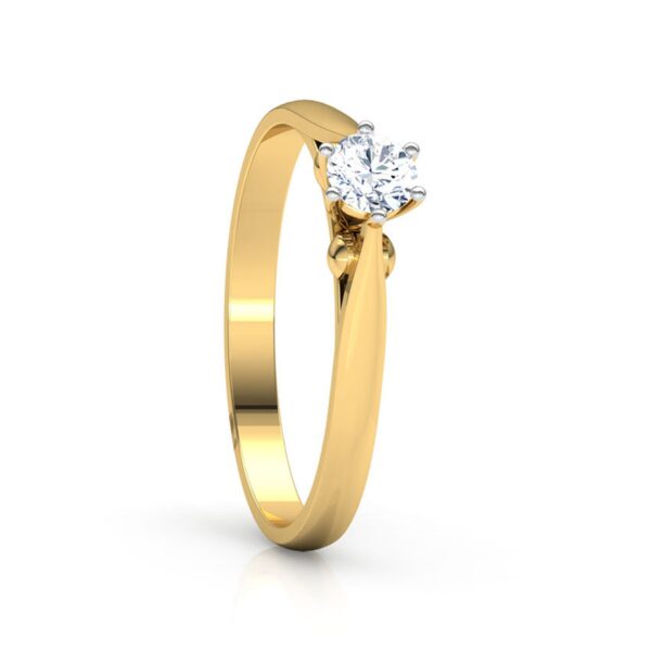 Amazing Solitaire Ring Studded With SI1 F-G 0.20 Ct Lab Grown Certified Diamond Made in 14Kt White Gold/Yellow Gold/Rose Gold