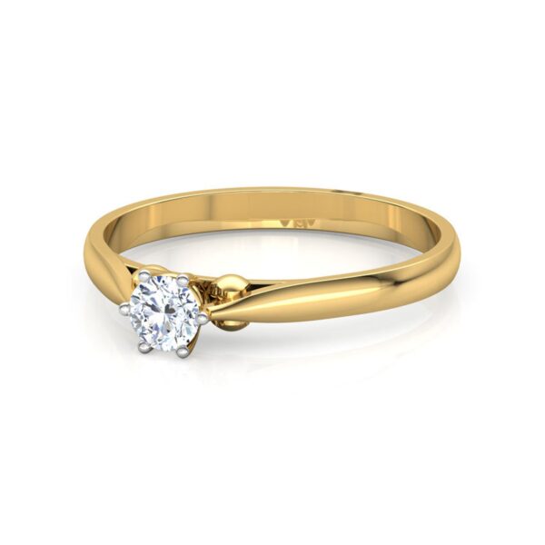 Amazing Solitaire Ring Studded With SI1 F-G 0.20 Ct Lab Grown Certified Diamond Made in 14Kt White Gold/Yellow Gold/Rose Gold