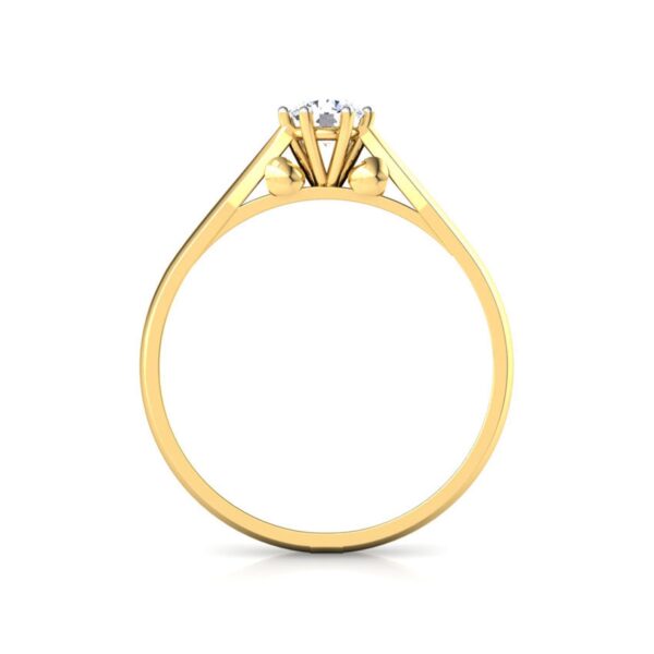 Amazing Solitaire Ring Studded With SI1 F-G 0.20 Ct Lab Grown Certified Diamond Made in 14Kt White Gold/Yellow Gold/Rose Gold