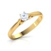 Amazing Solitaire Ring Studded With SI1 F-G 0.20 Ct Lab Grown Certified Diamond Made in 14Kt White Gold/Yellow Gold/Rose Gold