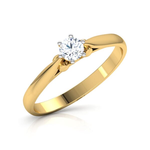 Amazing Solitaire Ring Studded With SI1 F-G 0.20 Ct Lab Grown Certified Diamond Made in 14Kt White Gold/Yellow Gold/Rose Gold
