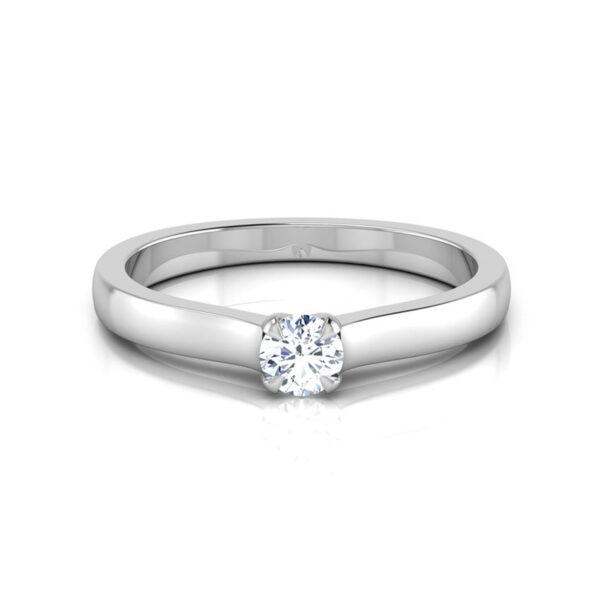 Sparkling Solitaire Ring Studded With SI1 F-G 0.30 Ct Lab Grown Certified Diamond Made in14Kt White Gold/Yellow Gold/Rose Gold