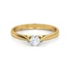 Amazing Solitaire Ring Studded With SI1 F-G 0.20 Ct Lab Grown Certified Diamond Made in 14Kt White Gold/Yellow Gold/Rose Gold