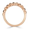 Unique 0.22 Ct Black Round Treated Diamond 14K Rose Gold/Yellow Gold/White Gold Prong Setting Ring With Authenticate Certificate