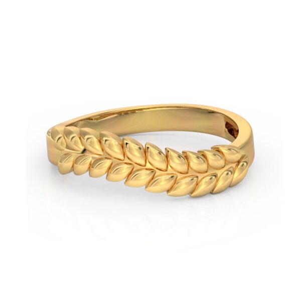 Ancient Leaf Shape Ring For Valantine Day Special Made in 14kt yellow Gold