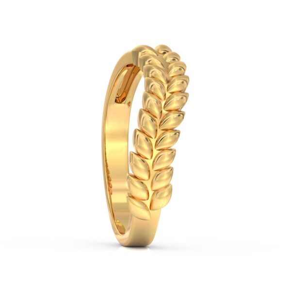 Ancient Leaf Shape Ring For Valantine Day Special Made in 14kt yellow Gold