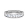 Beautiful Diamond Band SI1 H 0.50 Ct Round Cut Diamond Ring For Valantine Day Special 14K Solid White Gold Authenticate Certificate