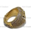 Iced Out Heart Shape Custom Name Ring Made In 925 Sterling Silver With Moissanite/CZ Stones, Any Name Can be Customize, Valentine Gift
