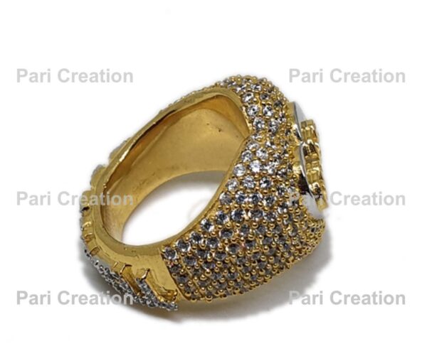 Iced Out Heart Shape Custom Name Ring Made In 925 Sterling Silver With Moissanite/CZ Stones, Any Name Can be Customize, Valentine Gift