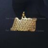 Iced Out letter Customized Pendant of 1" high 2" wide Made in 925 Sterling Silver Embellished With Moissanite Diamonds For Memorial Gift