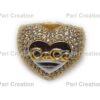 Iced Out Heart Shape Custom Name Ring Made In 925 Sterling Silver With Moissanite/CZ Stones, Any Name Can be Customize, Valentine Gift