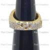 Iced Out Heart Shape Custom Name Ring Made In 925 Sterling Silver With Moissanite/CZ Stones, Any Name Can be Customize, Valentine Gift