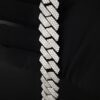 Iced Out 18 mm Miami Cuban Link Bracelet Made in 925Sterling Silver Studded With Shinny Moissanite Diamond For Birthday And Anniversary Gift