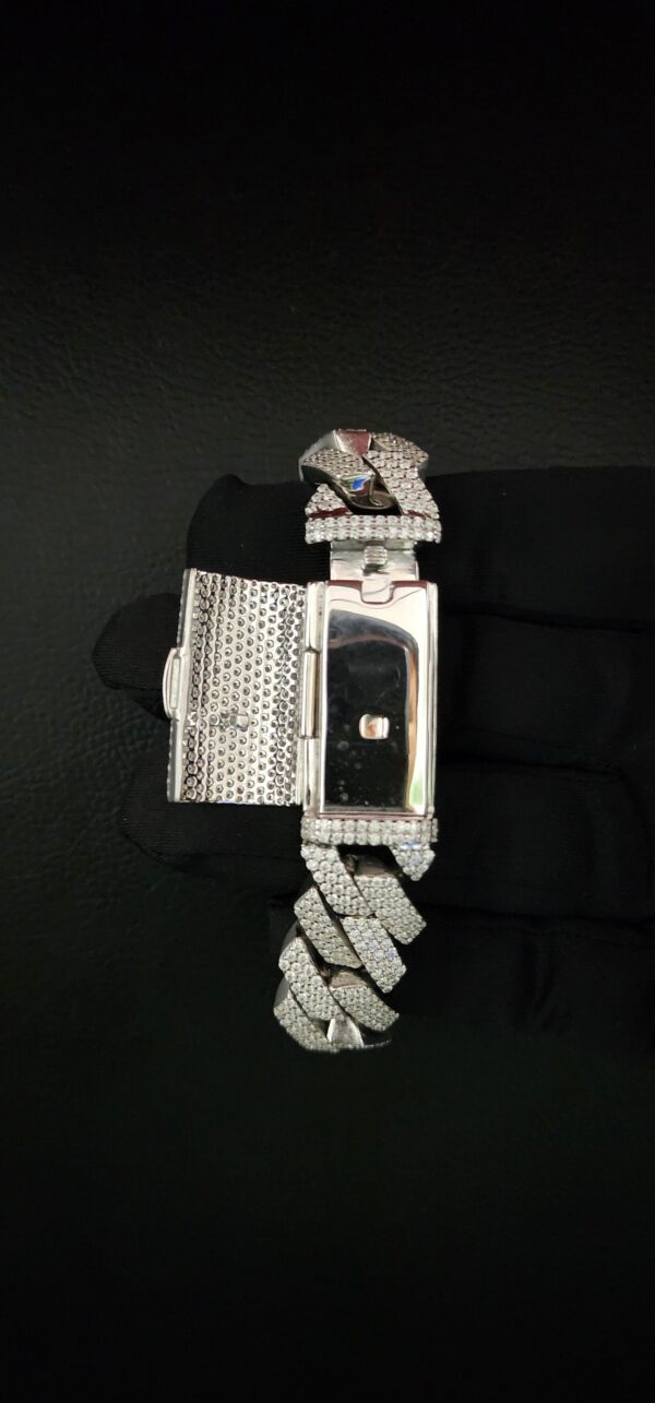 Iced Out 18 mm Miami Cuban Link Bracelet Made in 925Sterling Silver Studded With Shinny Moissanite Diamond For Birthday And Anniversary Gift