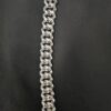 Iced Out 18 mm Miami Cuban Link Bracelet Made in 925Sterling Silver Studded With Shinny Moissanite Diamond For Birthday And Anniversary Gift