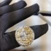 Luxury Men Ring Made In 925 Sterling Silver Embellished With Shinny Moissanite Diamonds For The Anniversary And Birthday Gift To Special One