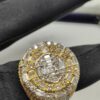 Luxury Men Ring Made In 925 Sterling Silver Embellished With Shinny Moissanite Diamonds For The Anniversary And Birthday Gift To Special One