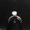 Oval Solitaire Ring Made in 10/14 KT Gold Embellished with Shinny Moissanite Diamonds For Birthday And Anniversary Gift For Special Person