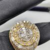Luxury Men Ring Made In 925 Sterling Silver Embellished With Shinny Moissanite Diamonds For The Anniversary And Birthday Gift To Special One