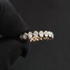 Oval Cut Diamond Full Eternity Ring Band Made in 14k Gold Studded with VVS F Colour Certified Lab Grown Diamond, Oval Cut Diamond