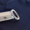 Oval Cut Diamond Full Eternity Ring Band Made in 14k Gold Studded with VVS F Colour Certified Lab Grown Diamond, Oval Cut Diamond