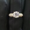 3ct Round cut Solitaire Ring Made in 14k Gold Studded with VS1 F Color IGI Certified Lab Grown Diamond