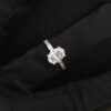 3 Ct Oval cut Solitaire Ring Made in 14k Gold Studded with VS1 F Color IGI Certified Lab Grown Diamond