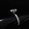 Oval Solitaire Ring Made in 10/14 KT Gold Embellished with Shinny Moissanite Diamonds For Birthday And Anniversary Gift For Special Person