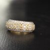 Beautiful Flower Ring Made in 14k Gold Studded with VS F Color Certified Lab Grown Diamond, Round Cut Diamond, Woman Ring, Gift Ring