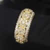 Beautiful Flower Ring Made in 14k Gold Studded with VS F Color Certified Lab Grown Diamond, Round Cut Diamond, Woman Ring, Gift Ring
