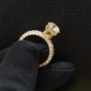 3ct Round cut Solitaire Ring Made in 14k Gold Studded with VS1 F Color IGI Certified Lab Grown Diamond