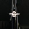 3 Ct Oval cut Solitaire Ring Made in 14k Gold Studded with VS1 F Color IGI Certified Lab Grown Diamond