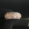 Beautiful Flower Ring Made in 14k Gold Studded with VS F Color Certified Lab Grown Diamond, Round Cut Diamond, Woman Ring, Gift Ring