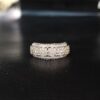 Beautiful Flower Ring Made in 14k Gold Studded with VS F Color Certified Lab Grown Diamond, Round Cut Diamond, Woman Ring, Gift Ring