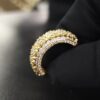 Beautiful Flower Ring Made in 14k Gold Studded with VS F Color Certified Lab Grown Diamond, Round Cut Diamond, Woman Ring, Gift Ring