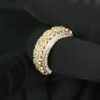 Beautiful Flower Ring Made in 14k Gold Studded with VS F Color Certified Lab Grown Diamond, Round Cut Diamond, Woman Ring, Gift Ring