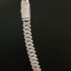Iced Out 10 mm Miami Cuban Link Chain Made In 925 Sterling Silver Embellished with Shinny Moissanite Diamonds For The Birthday Gift