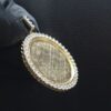 Iced Out Photo Pendant With Illusion Setting Made in 14 KT Gold & 10 KT Gold Embellished With Shinny Moissanite Stone For The Memorial Gift