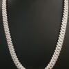 Iced Out 10 mm Miami Cuban Link Chain Made In 925 Sterling Silver Embellished with Shinny Moissanite Diamonds For The Birthday Gift