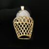 Ice Cream Cup Style Pendant Made in 10k Gold Studded with VVS Colorless Moissanite Stone, Designer Trendy and Light Pendant, Kawaii Jewelry