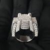 Charming Men Ring Made in 10 / 14 KT Gold, Studded with Moissanite Stone With Royal and Lavish Look For Birthday / Anniversary Gift